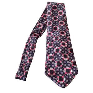 Pre Owned Men’s Bass Tie Neck Tie Necktie 100% Silk Imported from Italy